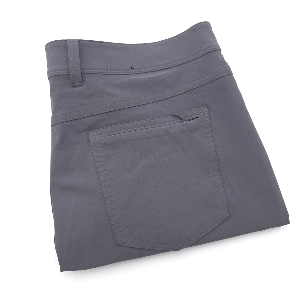 Mizzen+Main Mens Helmsman Slim Chinos Gray 5-Pocket Stretch Golf Pants 34x30